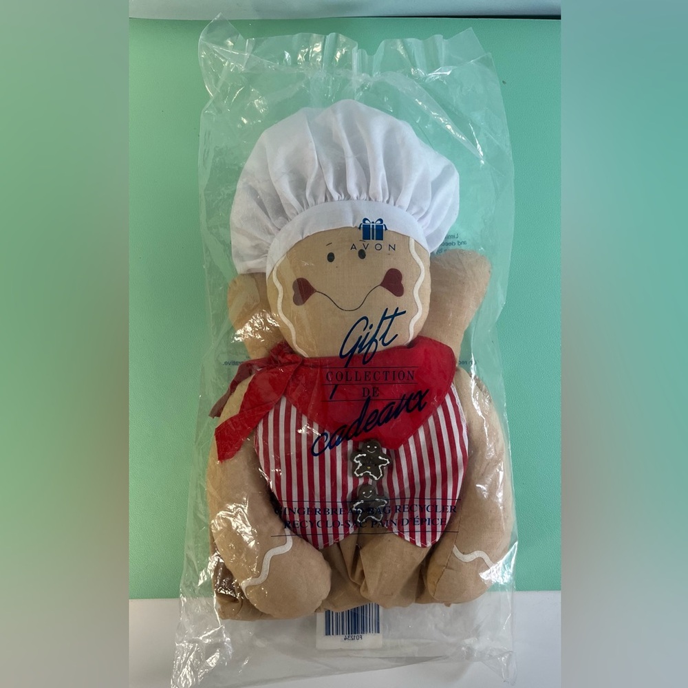 Avon Vintage Gingerbread Bag Recycler, Plastic bag storage, Brand New Bag Holder